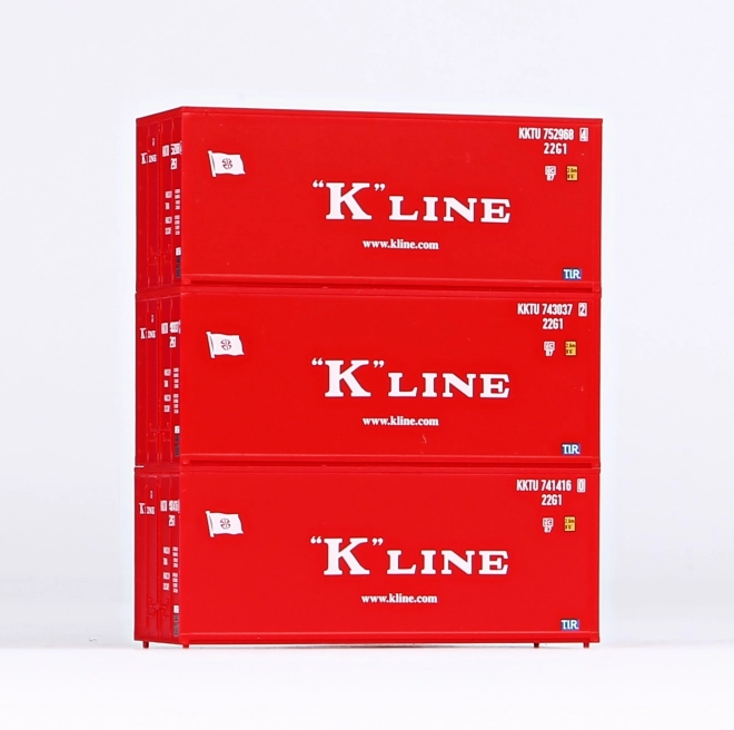 Piko Set of 3x20ft K-Line Container - 56220