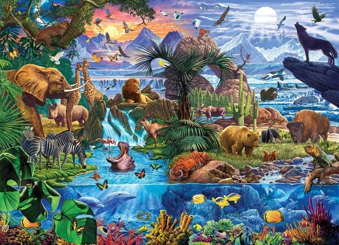 Animals of the World Puzzle 5000 piece by Eurographics