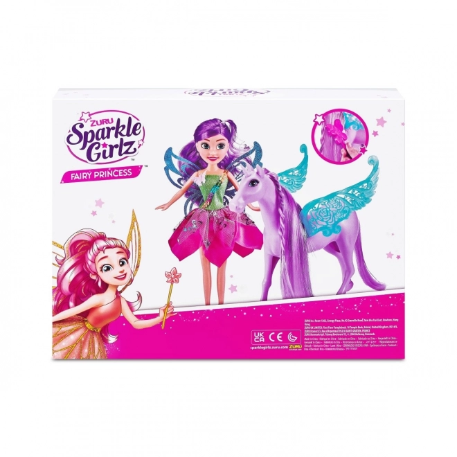 Sparkle Girlz Fairy Doll with Unicorn