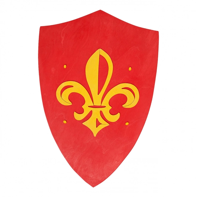 Wooden Shield Red Anjou