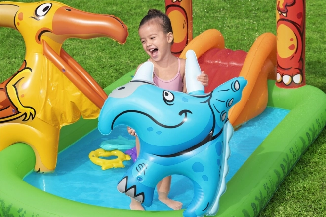 Inflatable Water Playground Dinosaur World for Kids Ages 2+