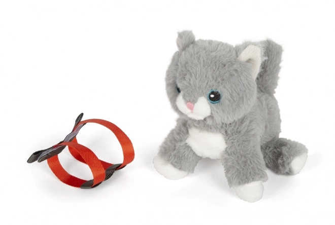 Small Foot Plush Cat with Care Set