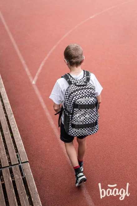 Baagl 3-Piece School Set with Backpack, Pencil Case, and Shoe Bag