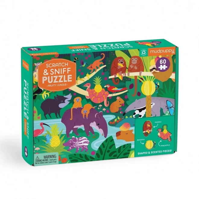 Mudpuppy Fruit Jungle Scented Puzzle 60 Pieces