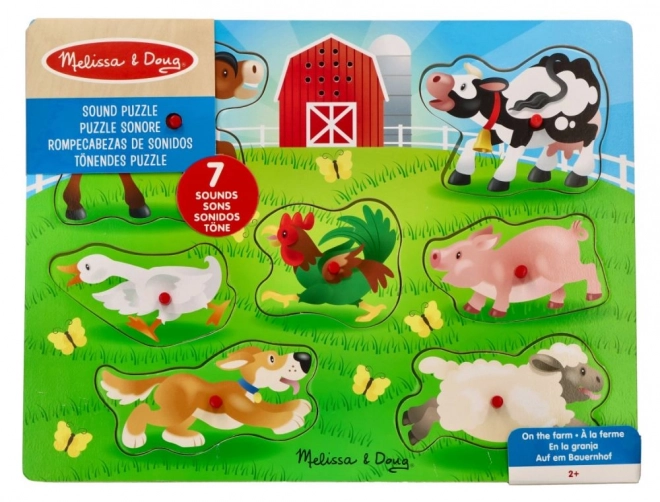 Sound Puzzle for Kids Farm Animals