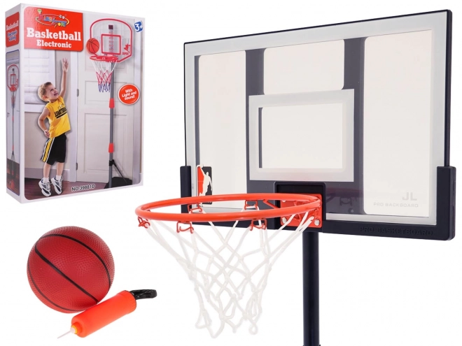 Basketball Set with Adjustable Height and Accessories