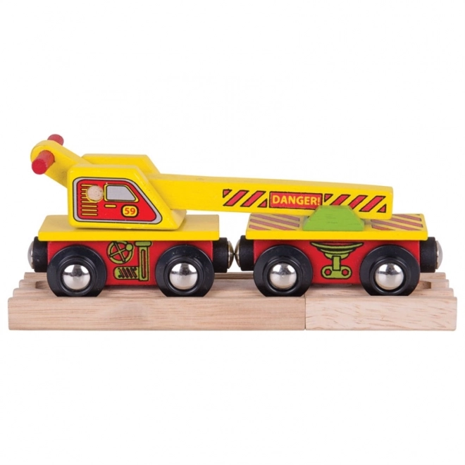 Bigjigs Rail Wagon with Crane