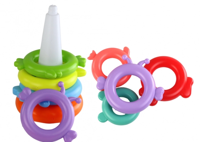 Unicorn Stacking Toy with 8 Colorful Rings