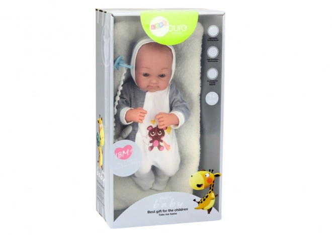 Baby Doll with Pacifier Blanket Body Accessories Set