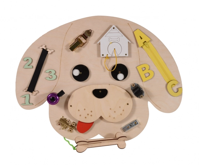 Wooden Manipulative Board Dog