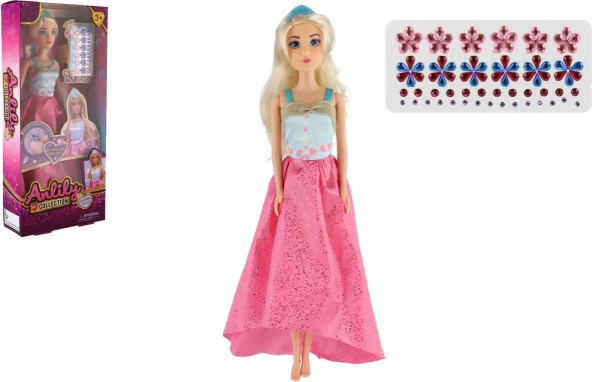 Anlily doll with sparkling diamonds 30 cm