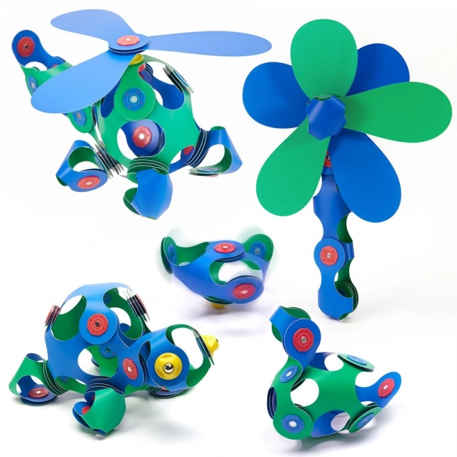 Clixo Magnetic Building Set Blue & Green