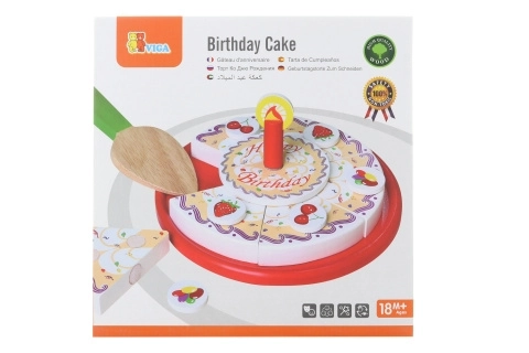 Wooden Birthday Cake Set