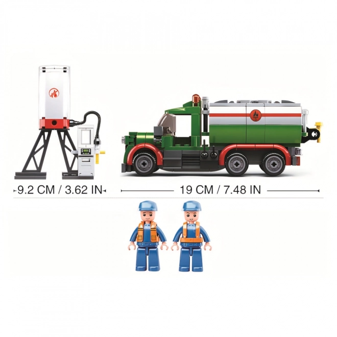 Sluban Town Tanker Truck Building Set