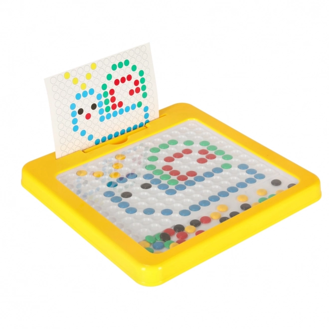 Magnetic Montessori Mosaic Board in Yellow