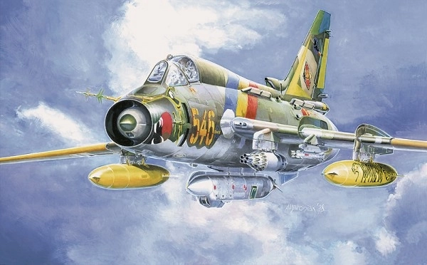 plastic model aircraft suchoj su-17/22 m4