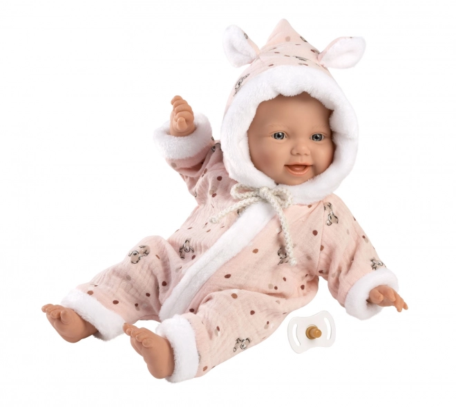 Realistic Baby Doll with Soft Cloth Body - 32 cm