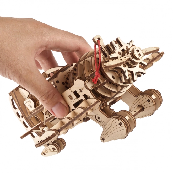 Ugears 3D Wooden Mechanical Puzzle Airplane Mad Hornet