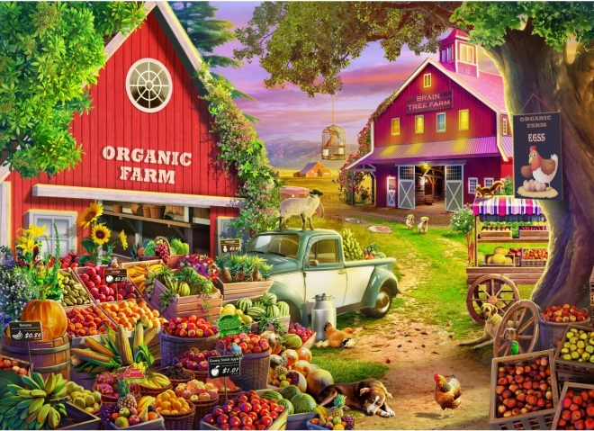 Charming organic farm motif