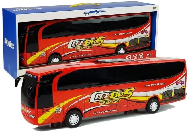 Red City Bus Toy Model