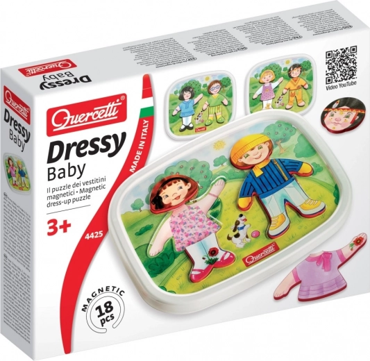 Kreativno oblačenje z 18 magnetnimi deli