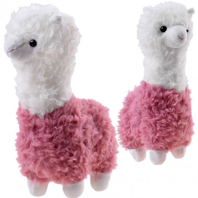 Fluffy Alpaca Plush Toy – pink