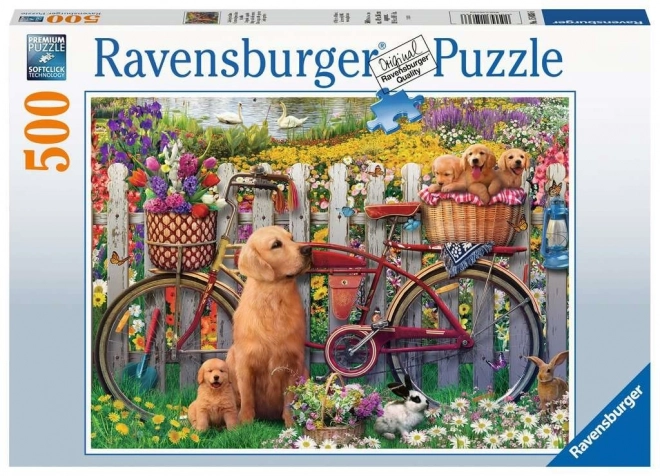 Ravensburger Cute Dogs in the Garden Puzzle 500 Pieces