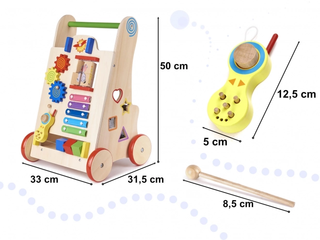 Wooden Walker Educational Cube 6-in-1