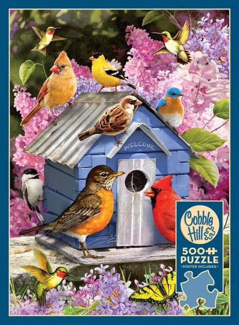 Cobble Hill Spring Birdhouse Puzzle 500 Pieces