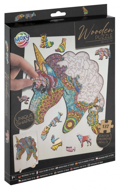 Wooden Puzzle Unicorn