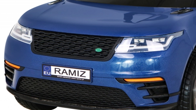 Super-S elektrické auto pre deti + Diaľkové ovládanie + Pomalý štart + EVA kolesá + Zvuky Svetlá – Modré