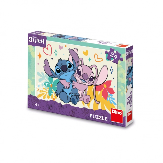 Stitch and Angel Kids Puzzle 24 Pieces