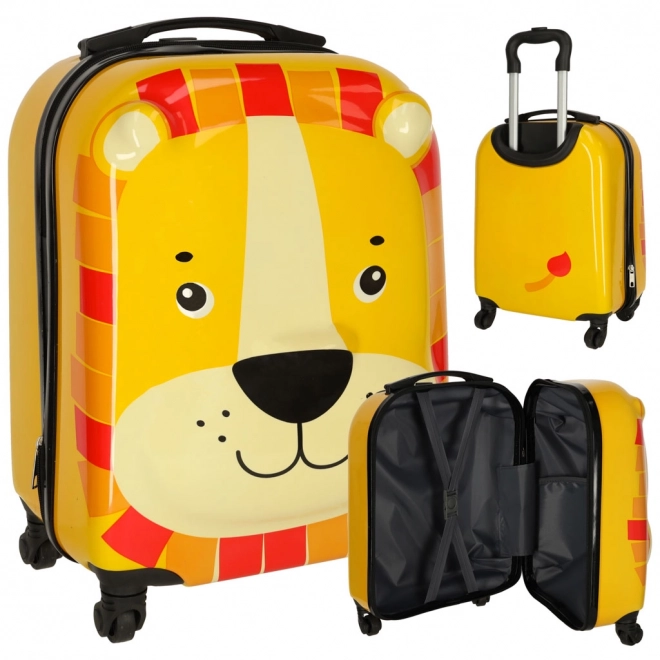 Children's Carry-On Luggage with Lion Design