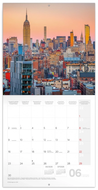 Notique New York Wall Calendar 2025