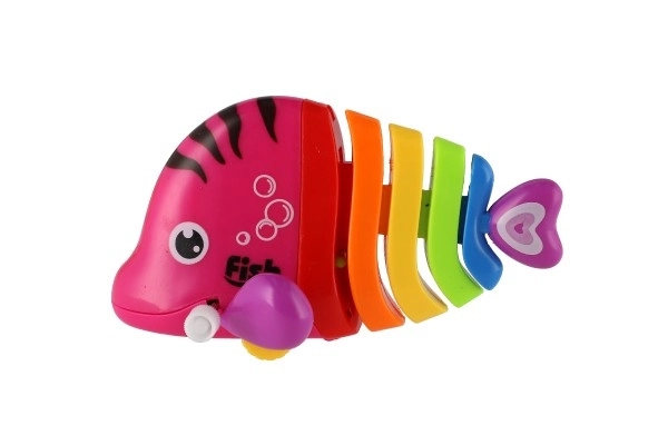 Colorful Wind-up Plastic Fish Toy