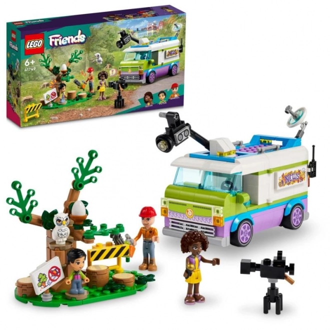 Journalist Delivery Van Building Set