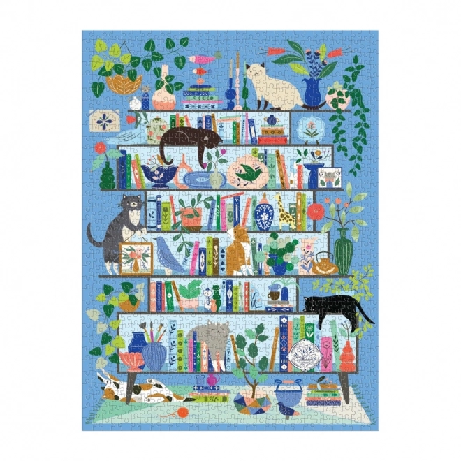 Cat Library Puzzle 1000 Pieces