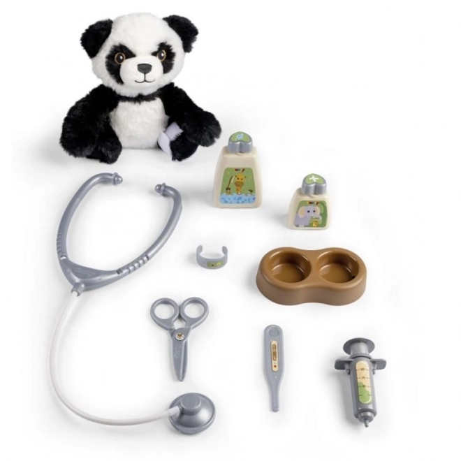 Veterinary Cart with Panda and Carrying Box 2-in-1