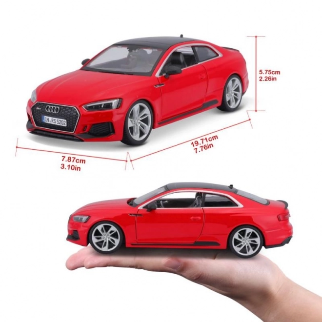 Metal Model Audi RS 5 Coupe Red 1/24