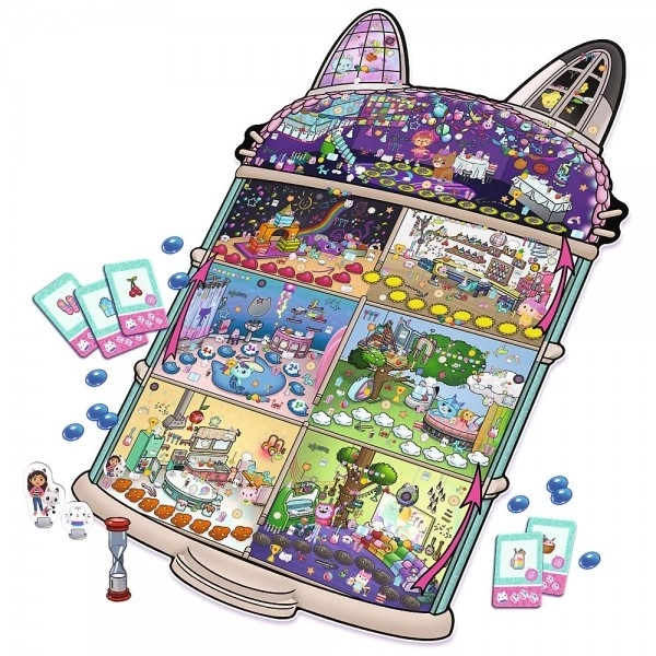 Detektiv Meow Gabby´s Dollhouse společenská hra