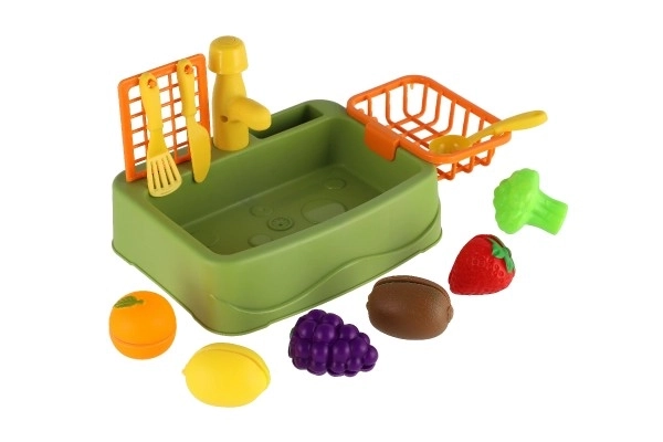 Kitchen Sink Playset with Fruits