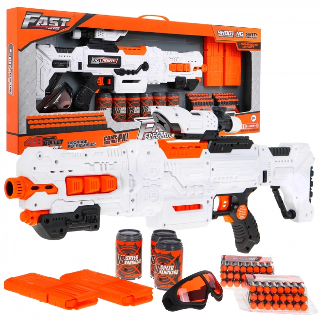 Large Kids Toy Gun Set with Accessories and 48 Foam Darts