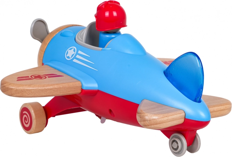 Push and go with a spinning propeller