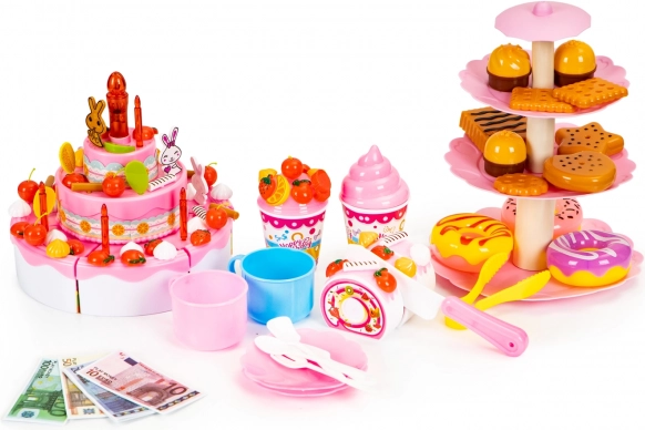 Présentoir à desserts à trois niveaux