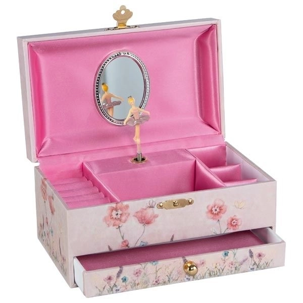 Musical Jewelry Box Fairy with Drawer