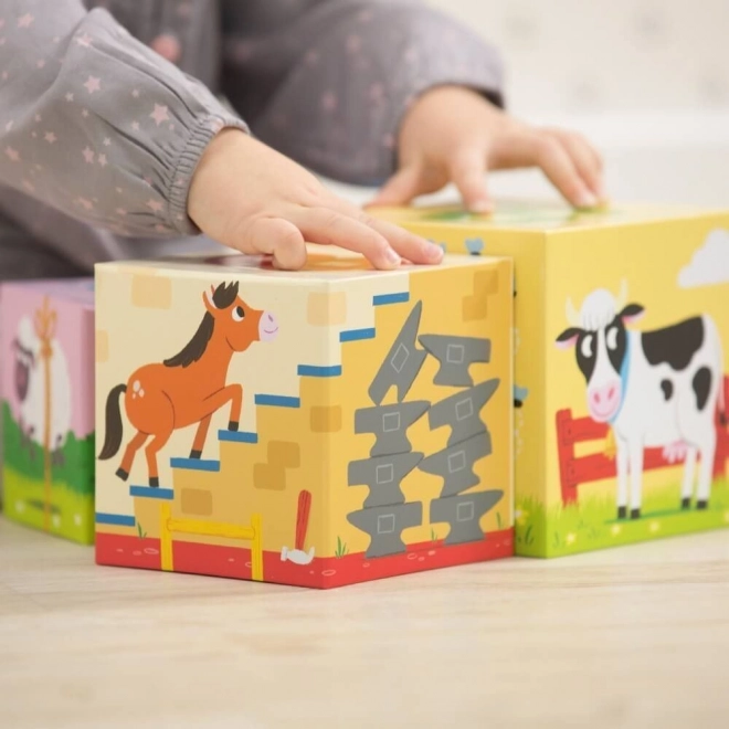 Trefl Primo Stacking Farm Cubes