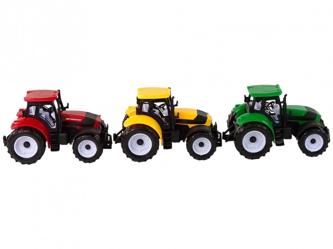 Colorful Farm Tractor Set - 3 Pieces