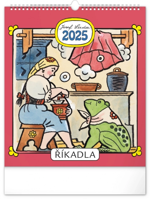 Children's Wall Calendar with Josef Lada Illustrations 2025