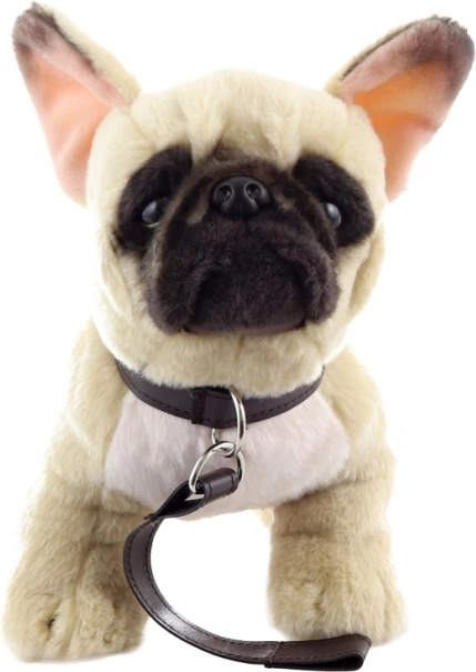 Eco-vriendelijke Franse Bulldog Knuffel met Lijn 26 cm