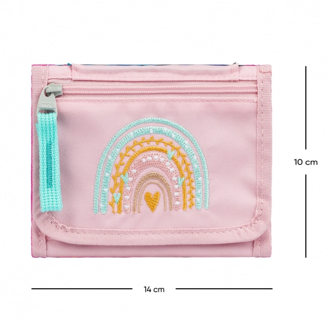 Baagl Rainbow Pink Neck Wallet